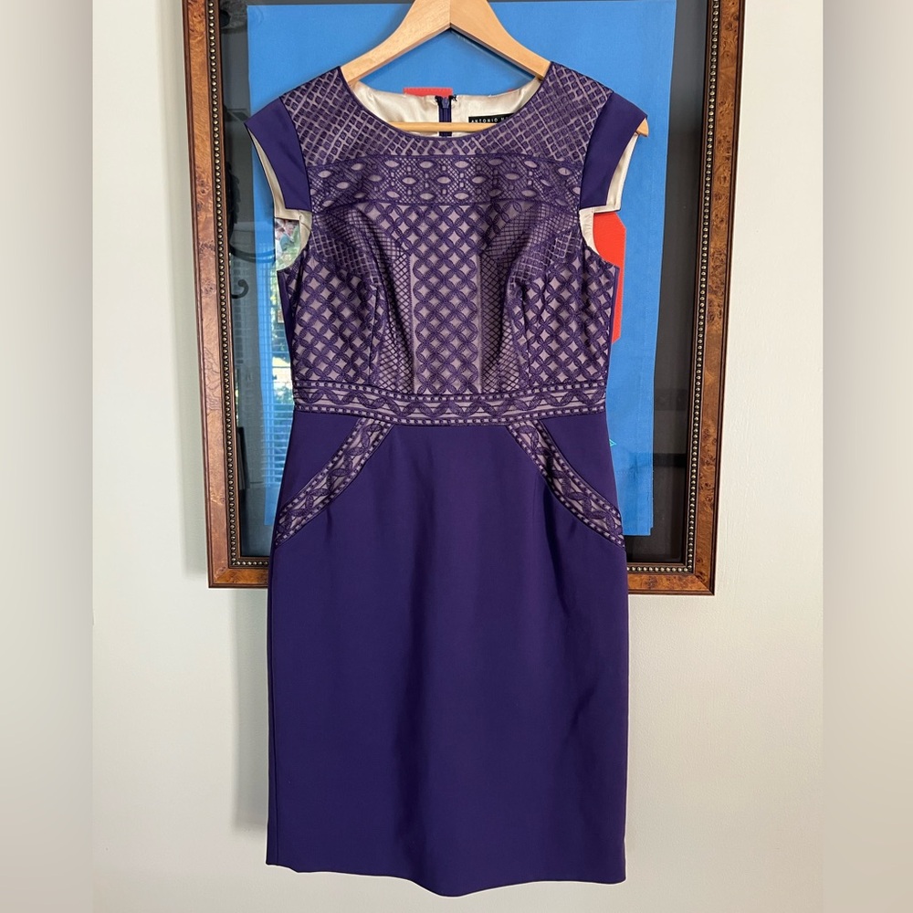 ANTONIO MELANI Eggplant Midi Dress